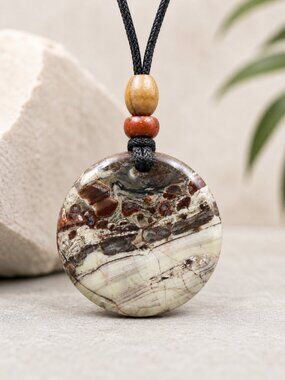 Picasso Jasper Gemstone Necklace | Handmade